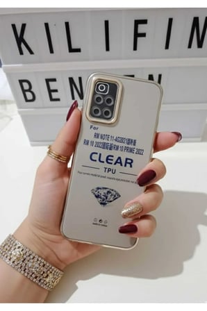 Xiaomi Redmi Note 11 Şeffaf Renkli Kılıf Modeli