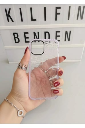 İphone 12 / 12 Pro Prizma Silikon Kılıf Modeli / Mor renk
