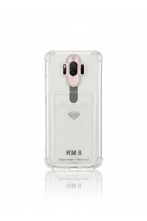 Redmi 8 Kartlıklı Şeffaf Kılıf Modeli