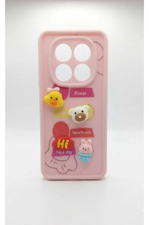 Redmi Note 14 Pro 5G Pembe Hayvanlı Kılıf Modeli