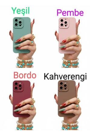 İphone 13 Pro Silikon Kamera Korumalı Telefon Kılıf Modelleri