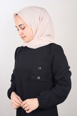 Düz Renk Bambu Kraş Eşarp - Desen-01 - Renk-18-59