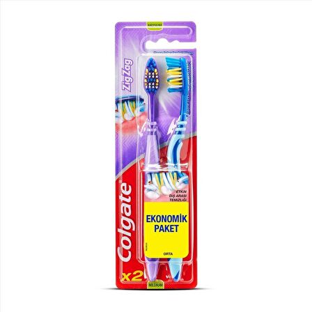 Colgate Zig Zag Diş Arası Temizliği Orta Diş Fırçası 1+1