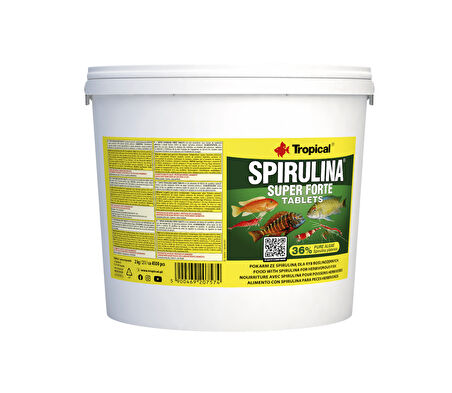 Tropical Super Spirulina Forte Tablets 50 Adet Balık Yemi