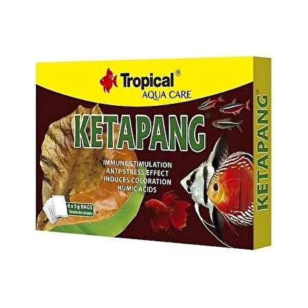 Tropical Ketapang Tozu Akvaryum Suyu Düzenleyicisi 5 Gr 6 Adet