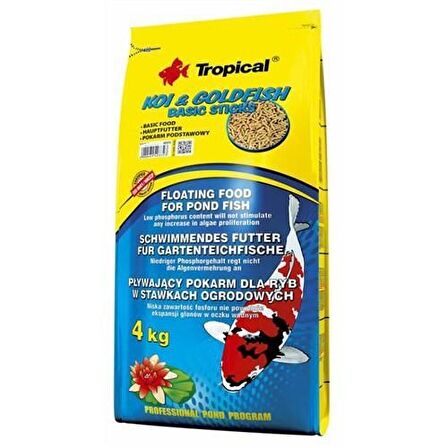 Tropical Koi ve Goldfish Basic Sticks 4 Kg