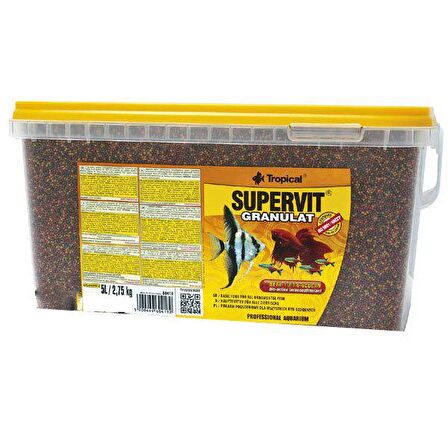 Tropical Supervit Granulat Granül Balık Yemi 5 L / 2750 gr