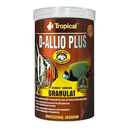 Tropical D-Allio Plus Granulat Balık Yemi 250 Ml 110 Gr