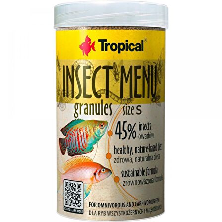 Tropical Insect Menu Granules S Akvaryum Balık Yemi 100 ml