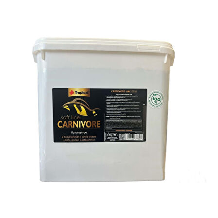 Tropical Soft Line Carnivore 3,2 Kg / 10 L Kova Yem