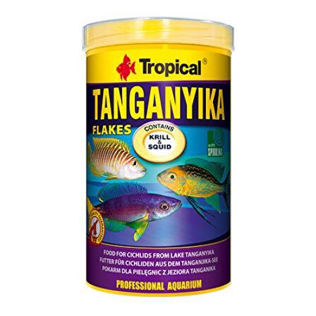 Tropical Tanganyika Flake Balık Pul Yem 250 Ml 50 Gr