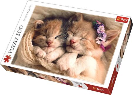 Trefl Sleeping Kittens 11+ Yaş Orta Boy Puzzle 500 Parça