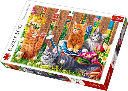 Trefl Kittens in the Garden 11+ Yaş Orta Boy Puzzle 500 Parça