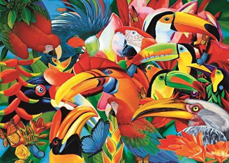 Trefl Colourful Birds 11+ Yaş Orta Boy Puzzle 500 Parça