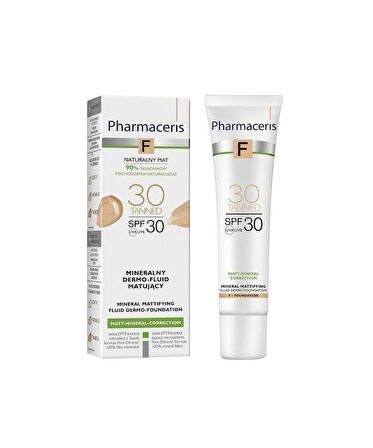 Pharmaceris F Mineral Matifying Fluid Dermo-Foundation 30 Tanned SPF30 30 ML