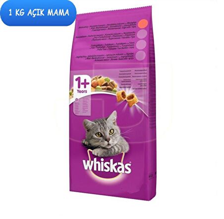 Whiskas Kuru Biftek Ve Havuçlu Kedi Maması 1 Kg AÇIK