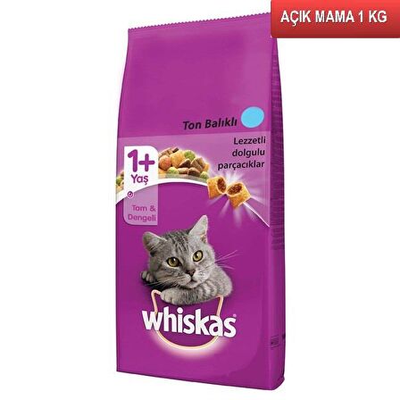 Whiskas Ton Balıklı ve Sebzeli Kedi Maması 1 Kg Açık