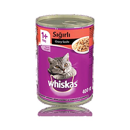 Whiskas 3 Çeşit Karışık Yetişkin Konserve Kedi Maması 24 x 400 G