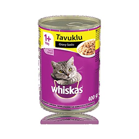 Whiskas 3 Çeşit Karışık Yetişkin Konserve Kedi Maması 24 x 400 G