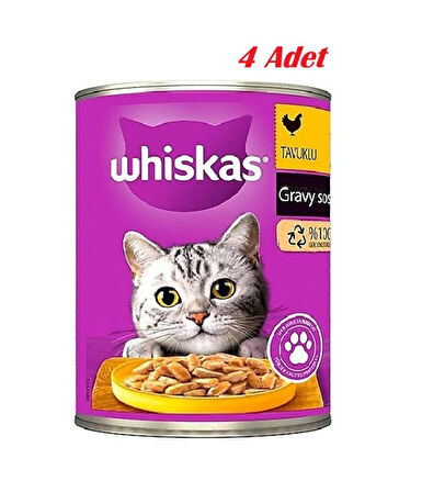 Whiskas  Konserve Mama 400gr Erıskın Tavuklu X4