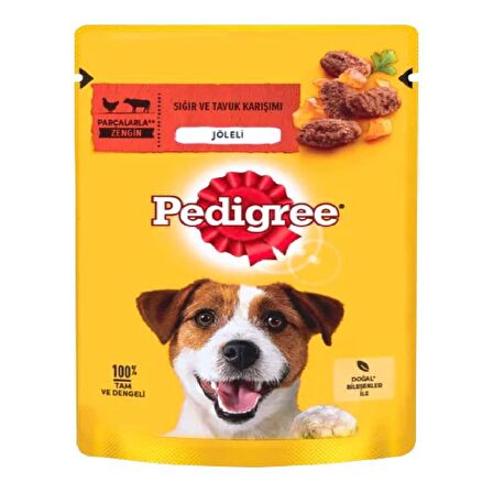 Pedigree Pouch Sığır Etli ve Tavuklu Yetişkin Köpek Konservesi 100 gr