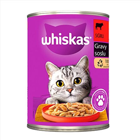 Whiskas Biftekli Konserve Kedi Maması 400 g