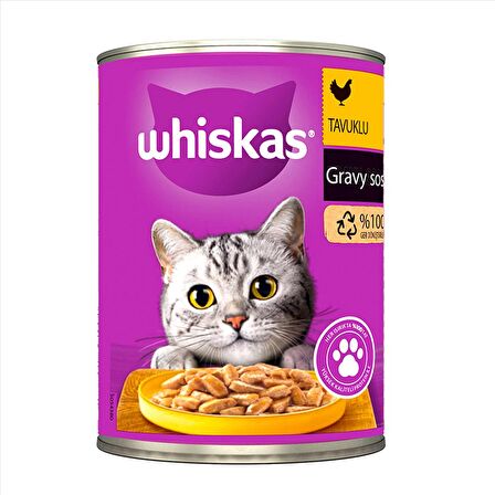 Whiskas Tavuklu Konserve Kedi Maması 400 g