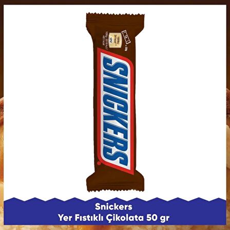 SNİCKERS YER FISTIKLI ÇİKOLATA 50 G