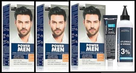 POWER MEN KREM BOYA 3Ü1 ARADA SAÇ SAKAL BIYIK 01 SİYAH – 3 ADET