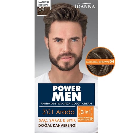 POWER MEN KREM BOYA 3Ü1 ARADA SAÇ SAKAL BIYIK 01 SİYAH – 3 ADET
