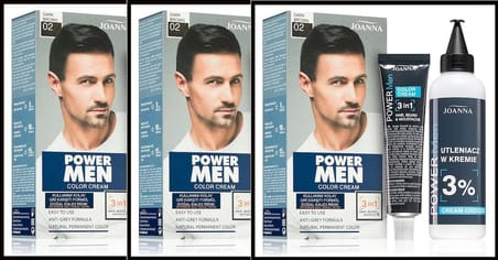 POWER MEN KREM BOYA 3Ü1 ARADA SAÇ SAKAL BIYIK 02 KOYU KAHVERENGİ – 3 ADET