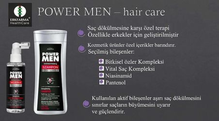 POWER MEN SAÇ DÖKÜLMESİNE KARŞITI ŞAMPUAN + SAÇ DÖKÜLMESİNE KARŞI GÜÇLENDİRİCİ LOSYON 2Sİ BİRLİKTE SET