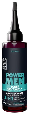 POWER MEN ANTİ-GREY TONER 3Ü1 ARADA SAÇ SAKAL BIYIK 04 DOĞAL KAHVERENGİ – 1 ADET