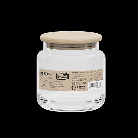 Trendglass 35531 Vakumlu 500 ml Cam Kavanoz