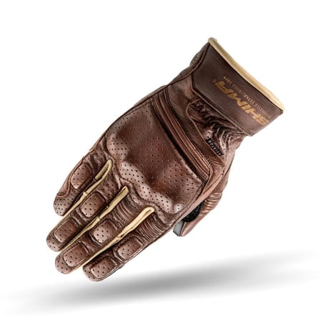 Shima Aviator Korumalı Motosiklet Eldiveni Kahverengi