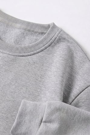 Unisex Holiday Baskılı Bisiklet Yaka Sweatshirt