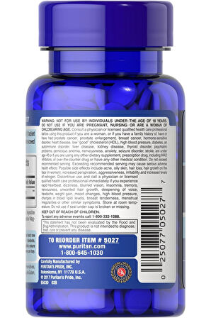 Puritan's Pride DHEA 50 Mg 100 Tablet.usa vers.