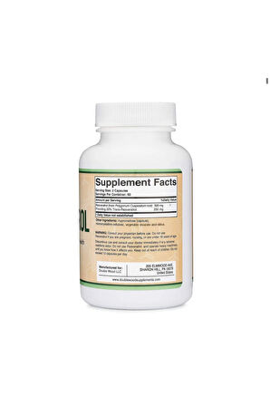 Double Wood Resveratrol - 500 mg 120 Kapsül