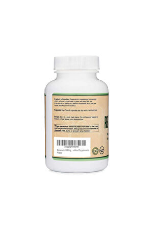 Double Wood Resveratrol - 500 mg 120 Kapsül