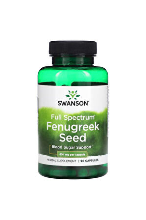 Full Spectrum Fenugreek Seed 610 mg 90 Kapsül