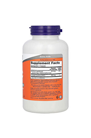 Now Foods N/a/c 600 Mg 250 Tablet