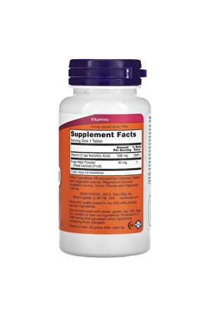 Now Foods, C-500 with Rose Hips, 100 Tablet