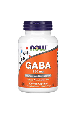 Now Foods Gaba 750 Mg 100 Vegan Kapsül