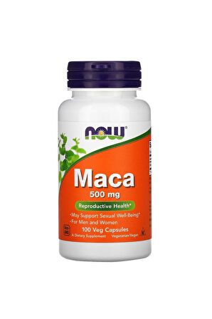 Now foods Maca 500 Mg 100 Kapsül