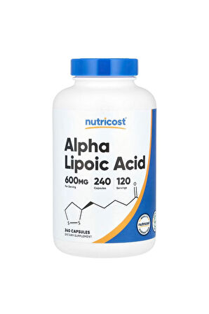 Nutricost Alpha Lipoic Acid 600 Mg 240 Kapsül