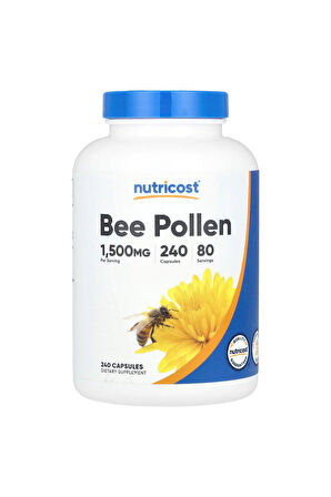 Nutricost Bee Pollen 1500 Mg 240 Kapsül