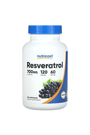 Nutricost Resveratrol 700 Mg 120 Kapsül