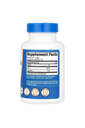 Nutricost Zeaxanthin With Lutein 120 Softgels