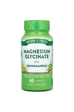 Nature's Truth, Magnesium Glycinate Plus Ashw, 60 Capsules