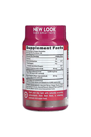 Nature's Truth, Super Food Beet Root + Black Pepper, Natural Strawberry, 60 Vegan Gummies